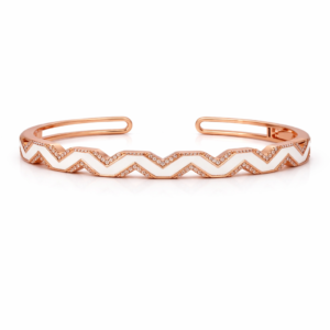 Ivory Chevron Cuff Kada
