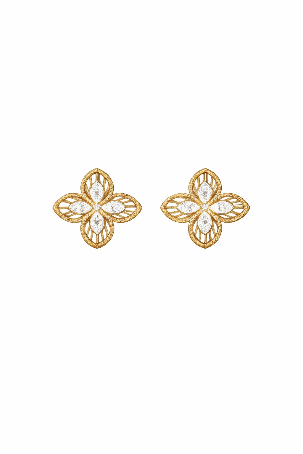 Floral Radiance Stud Earrings